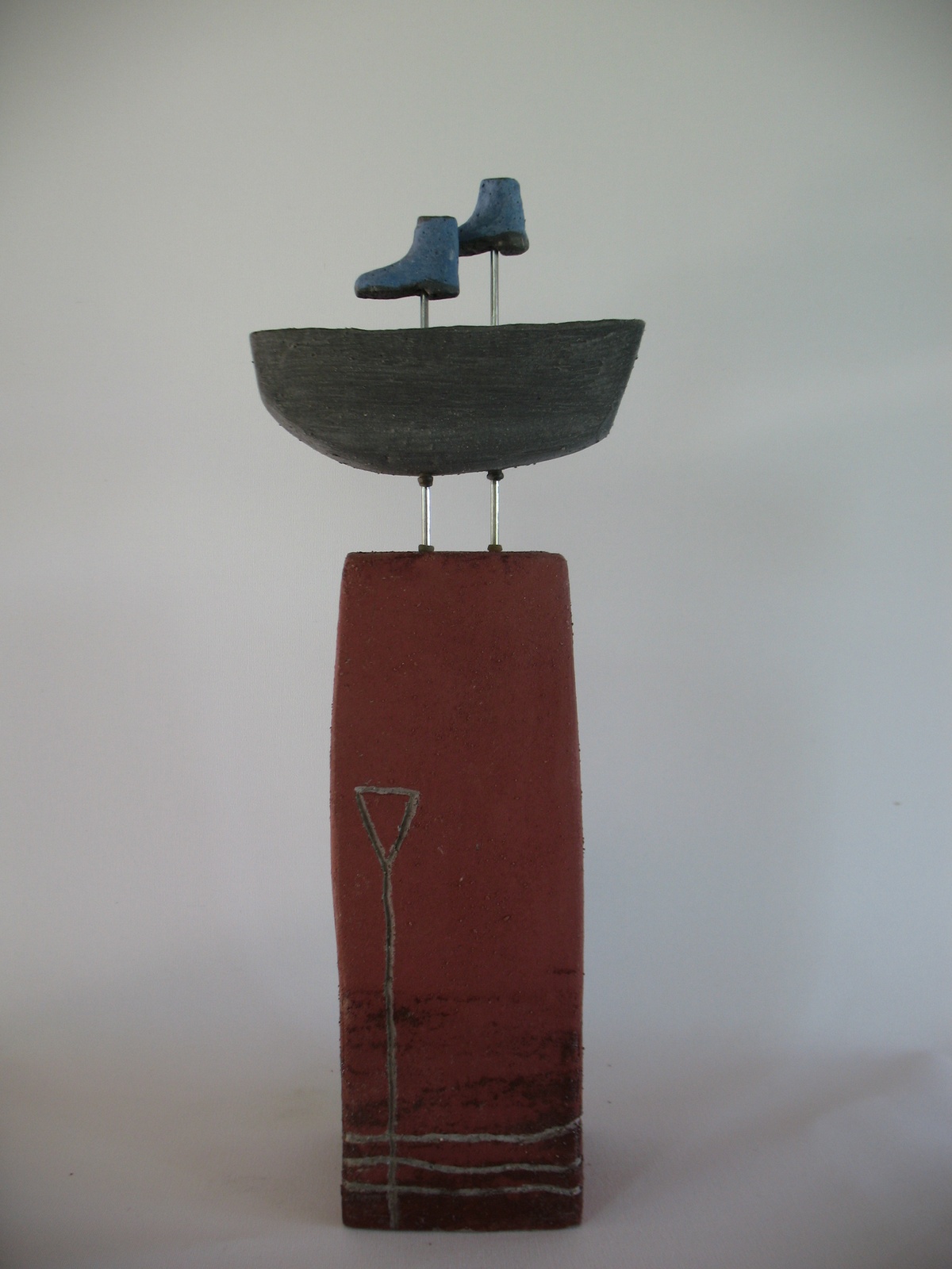 Rivierloper, keramiek van José Hattink